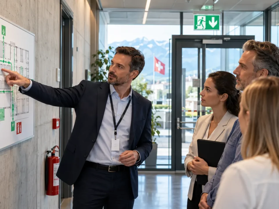 Briefing d’évacuation au bureau